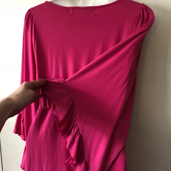 Boutique-Tracy Negoshian Felicity dress in pink - Picture 6 of 8